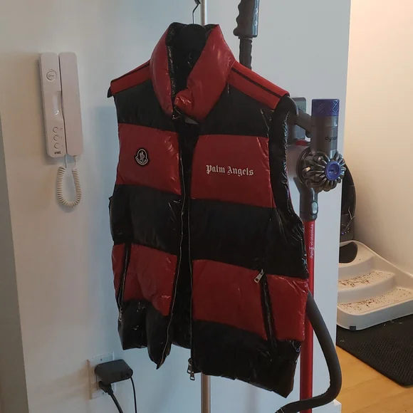 MONCLER×PALM ANGELS 19AW Down Vest Black Black 8 Moncler Palm Angels Edition Rodman Down Vest